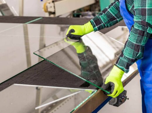 Баннер резка стекла