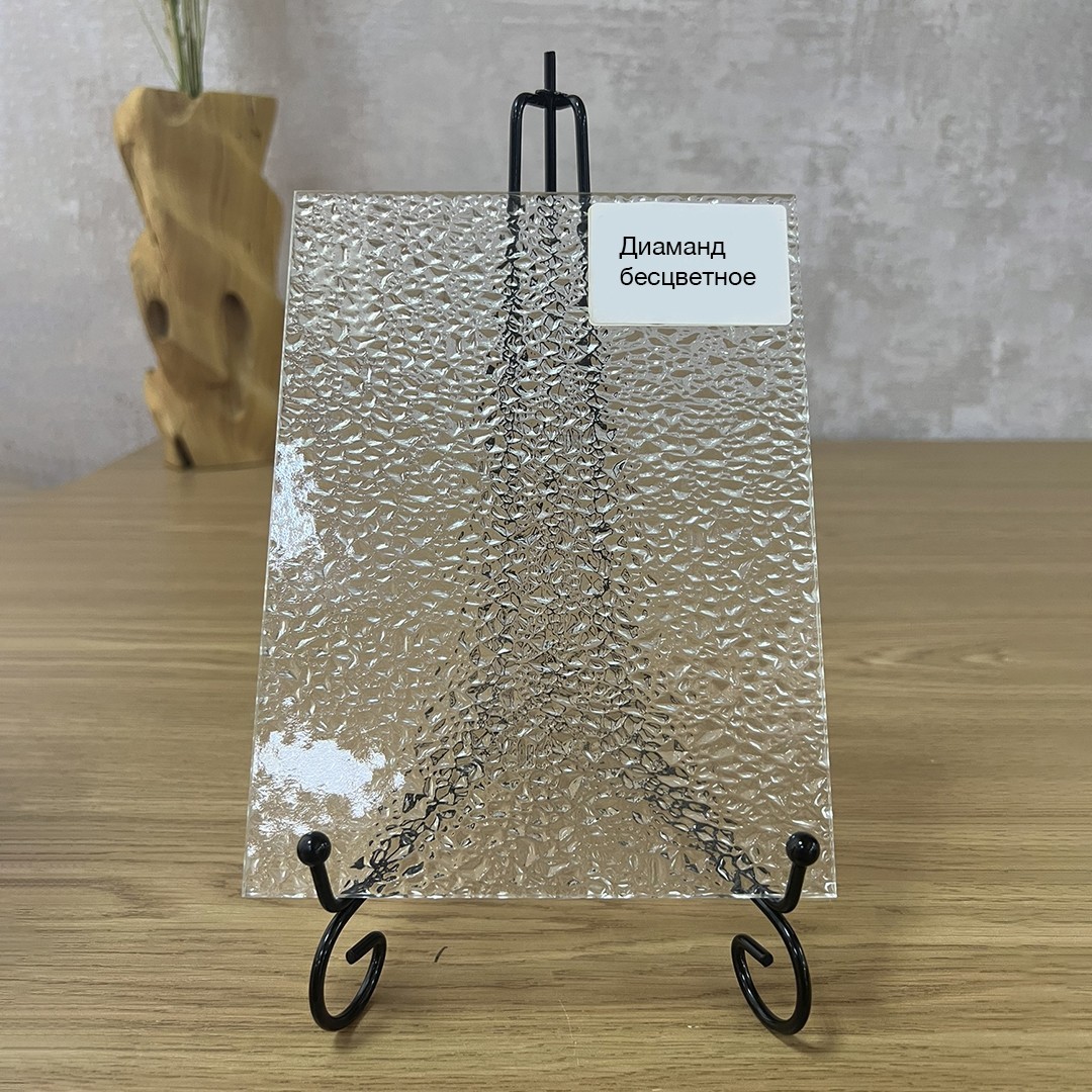 Фото стекло рифлёное Диаманд б/цв.