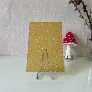 Фото стекло рифлёное модель Диаманд золото