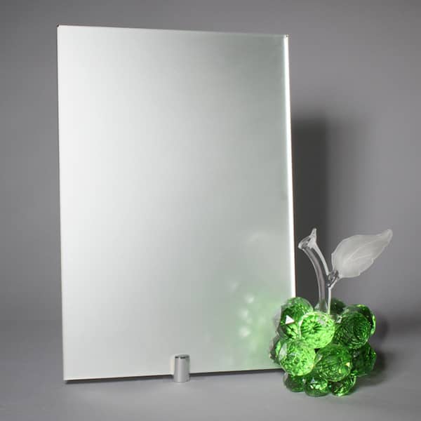 Фото зеркало листовое Сатината серебро